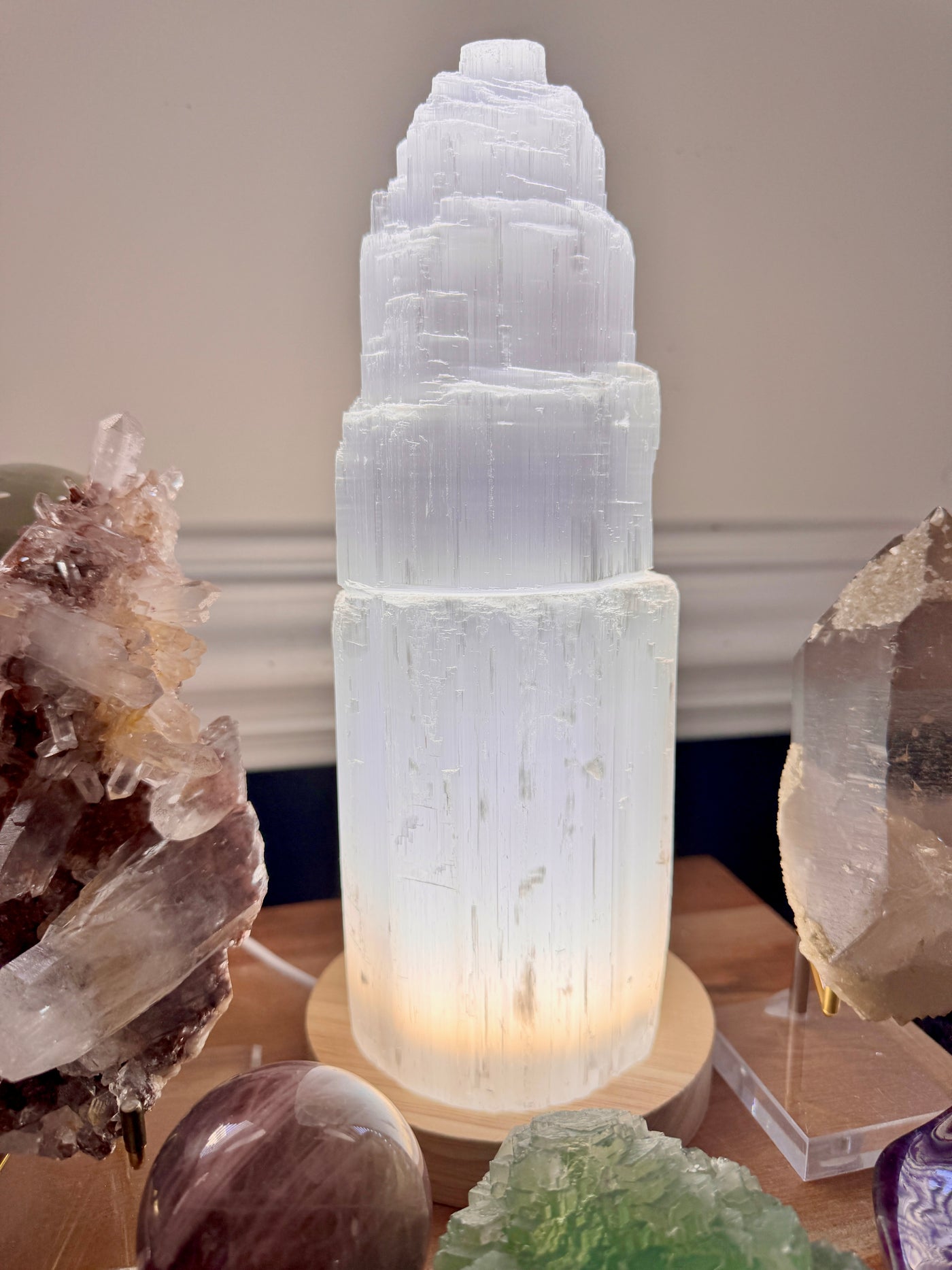 Selenite Lamp