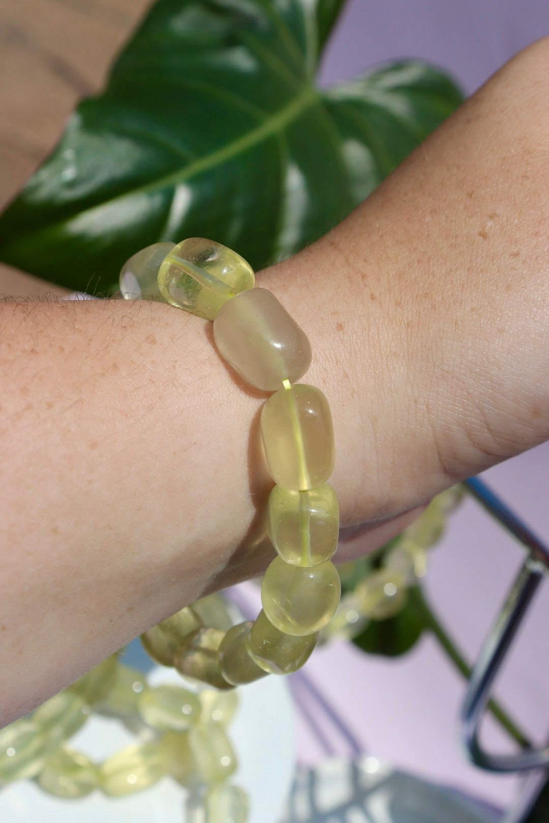 Lemon Quartz Tumble Bracelet