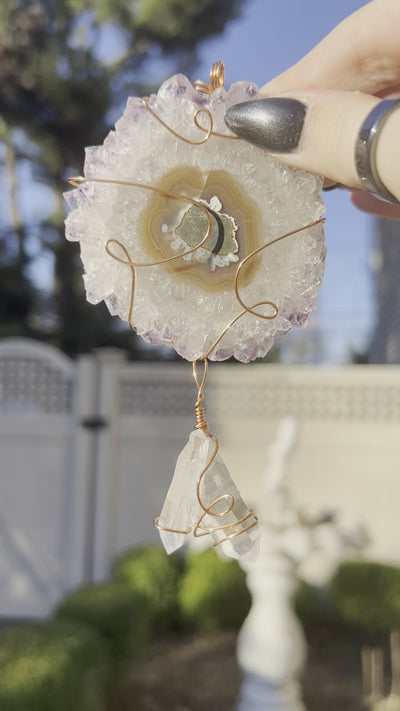 Amethyst Stalactite Ornament / Crystal Hanger