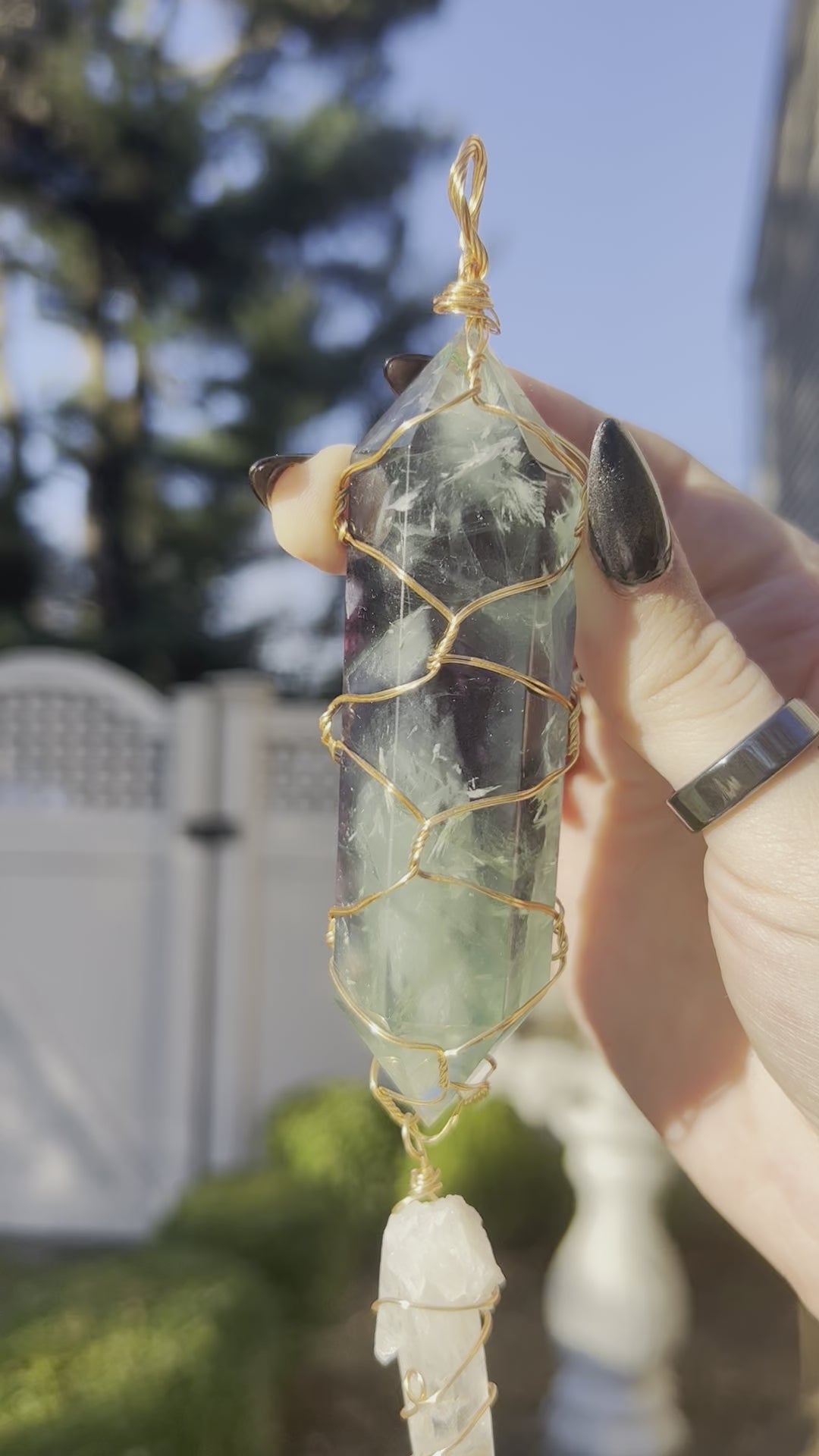 Fluorite Ornament / Crystal Hanger