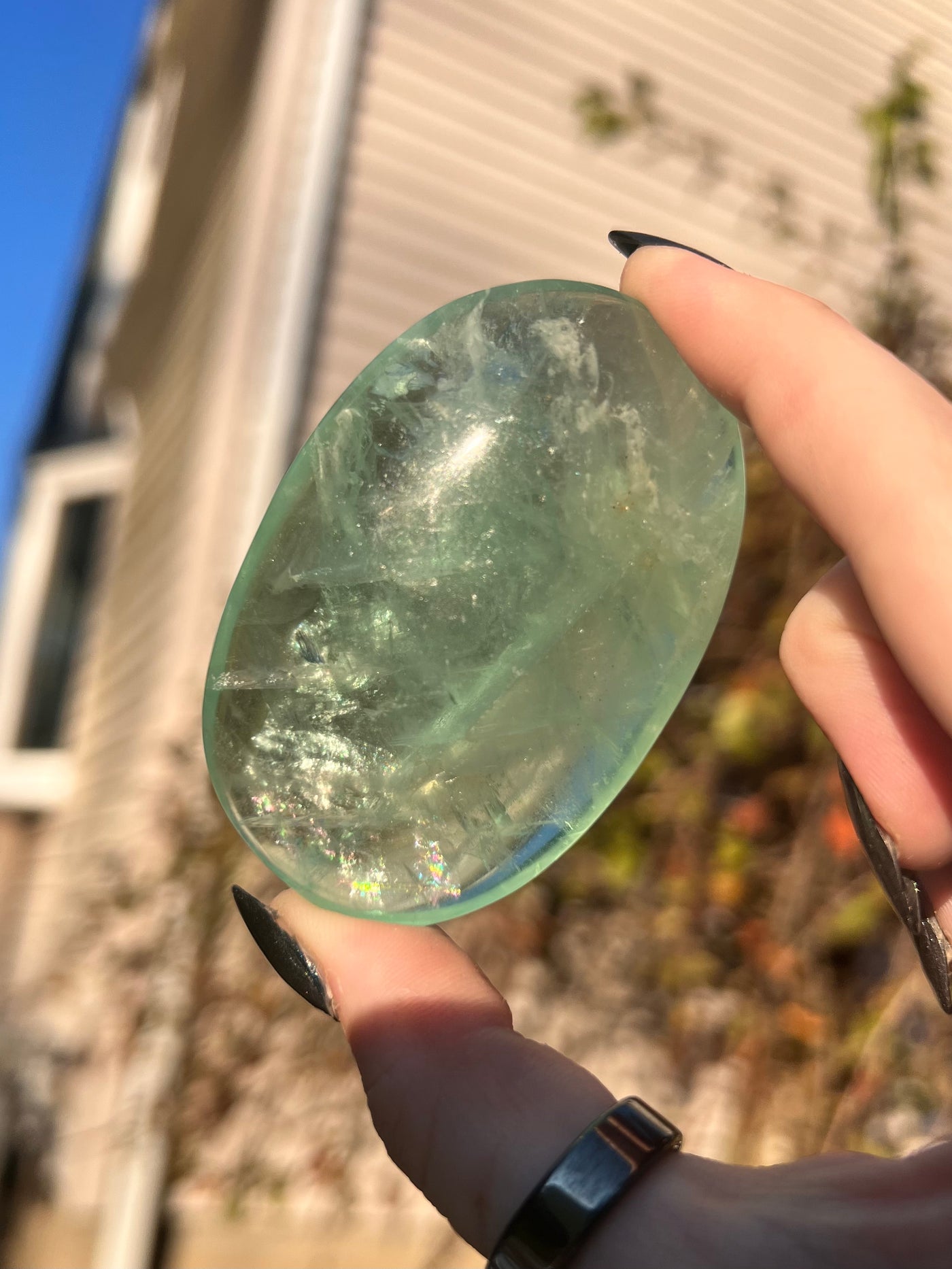 'Baja' Fluorite Palmstone