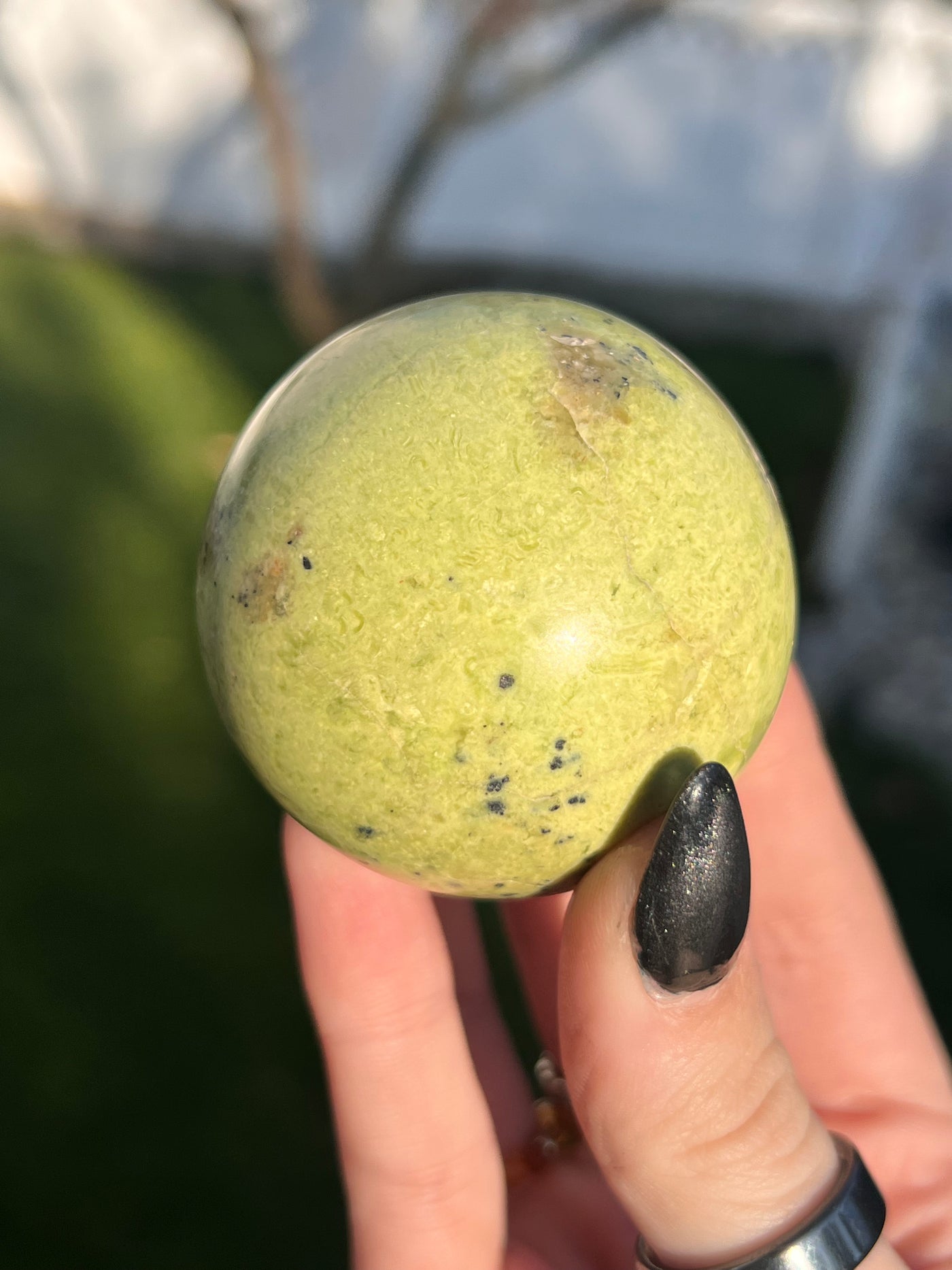 Green Opal Sphere