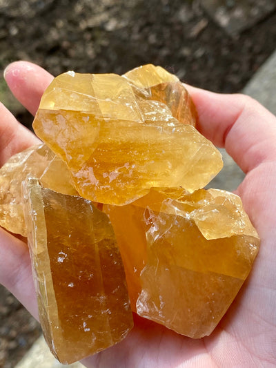 Honey Calcite Raw