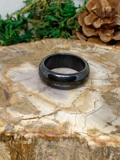 Hematite Domed Ring