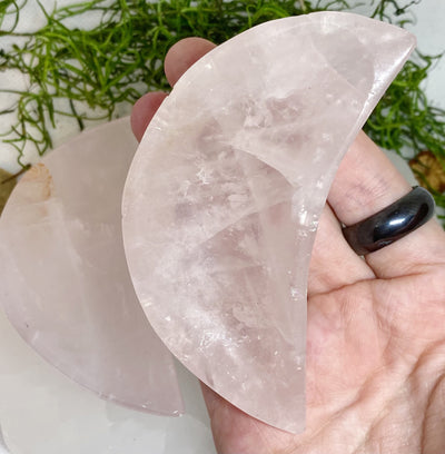 Rose Quartz Moon Bowl