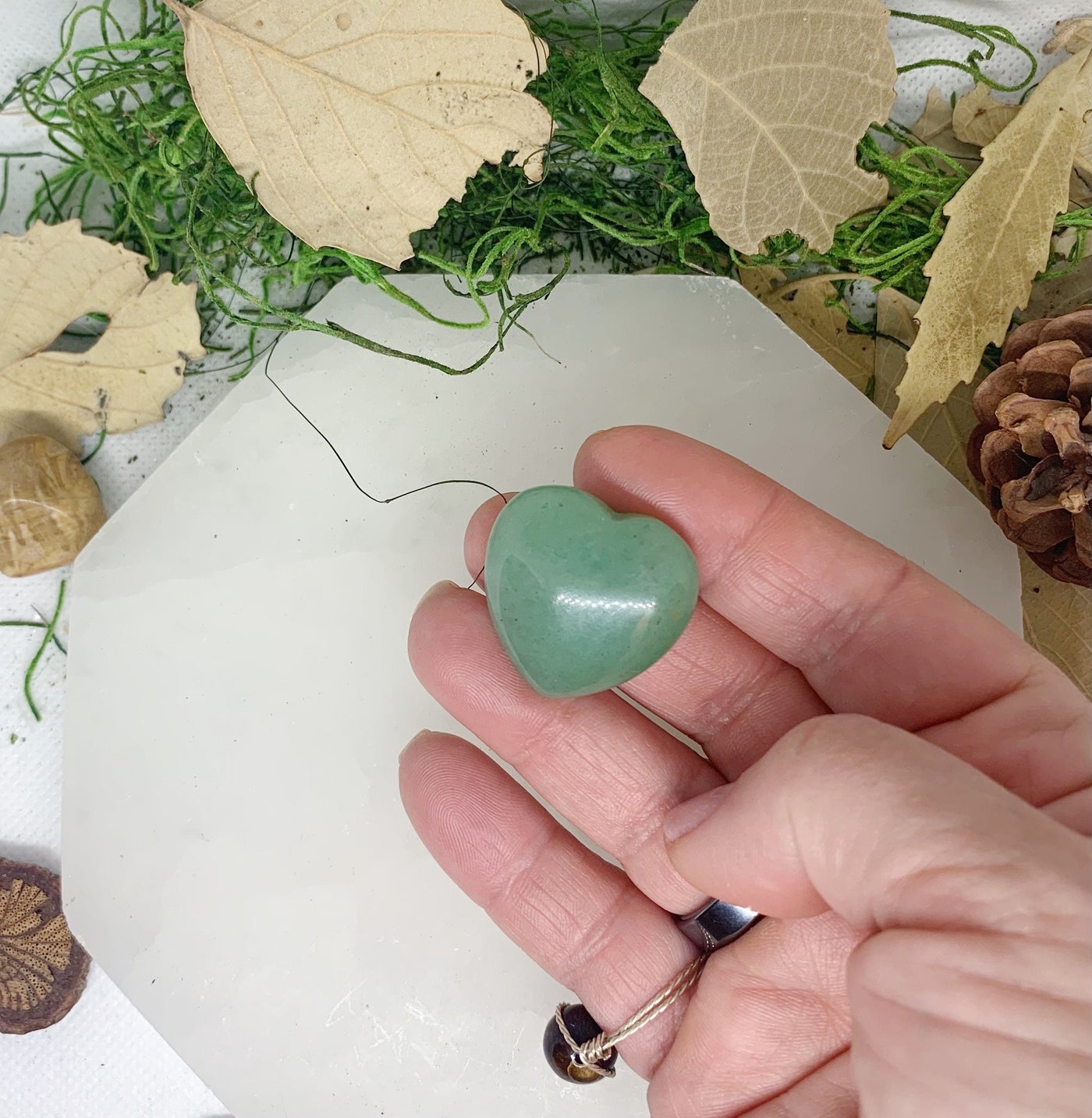 Green Aventurine Heart