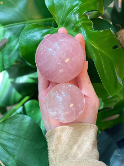 Star Rose Quartz Sphere