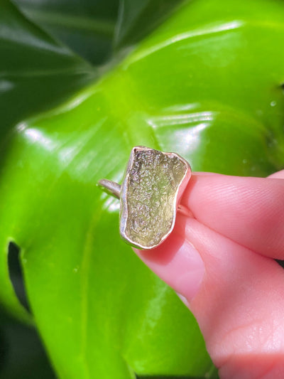 Moldavite Ring