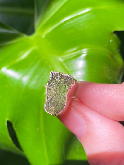 Moldavite Ring