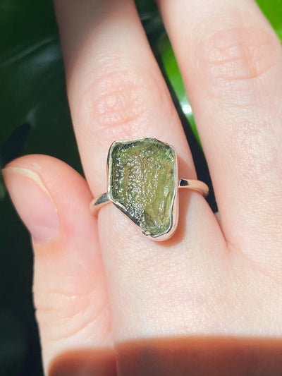 Moldavite Ring