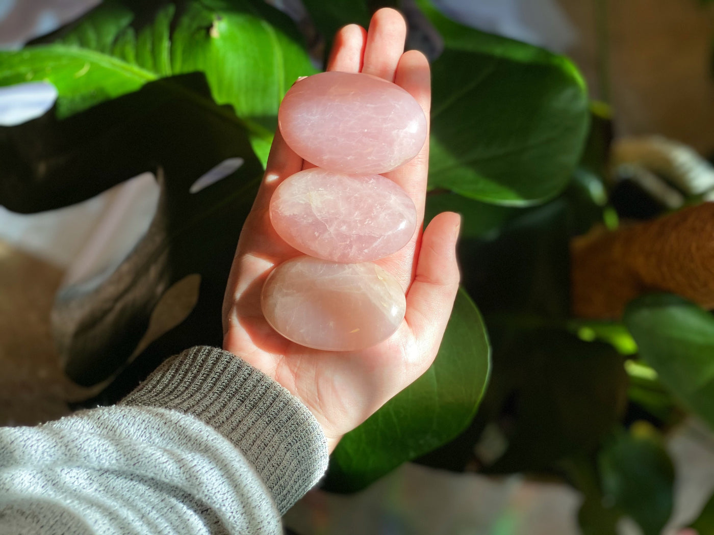 Rose Quartz Palmstone