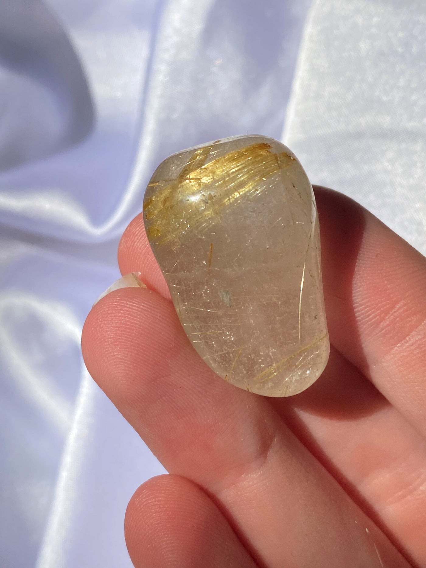 Golden Rutile Quartz Tumble