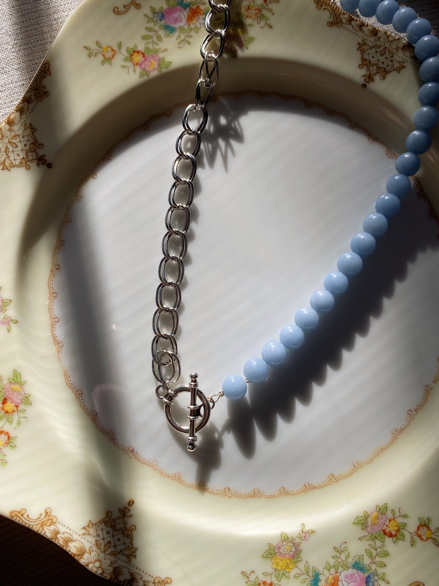 Blue Angelite Choker