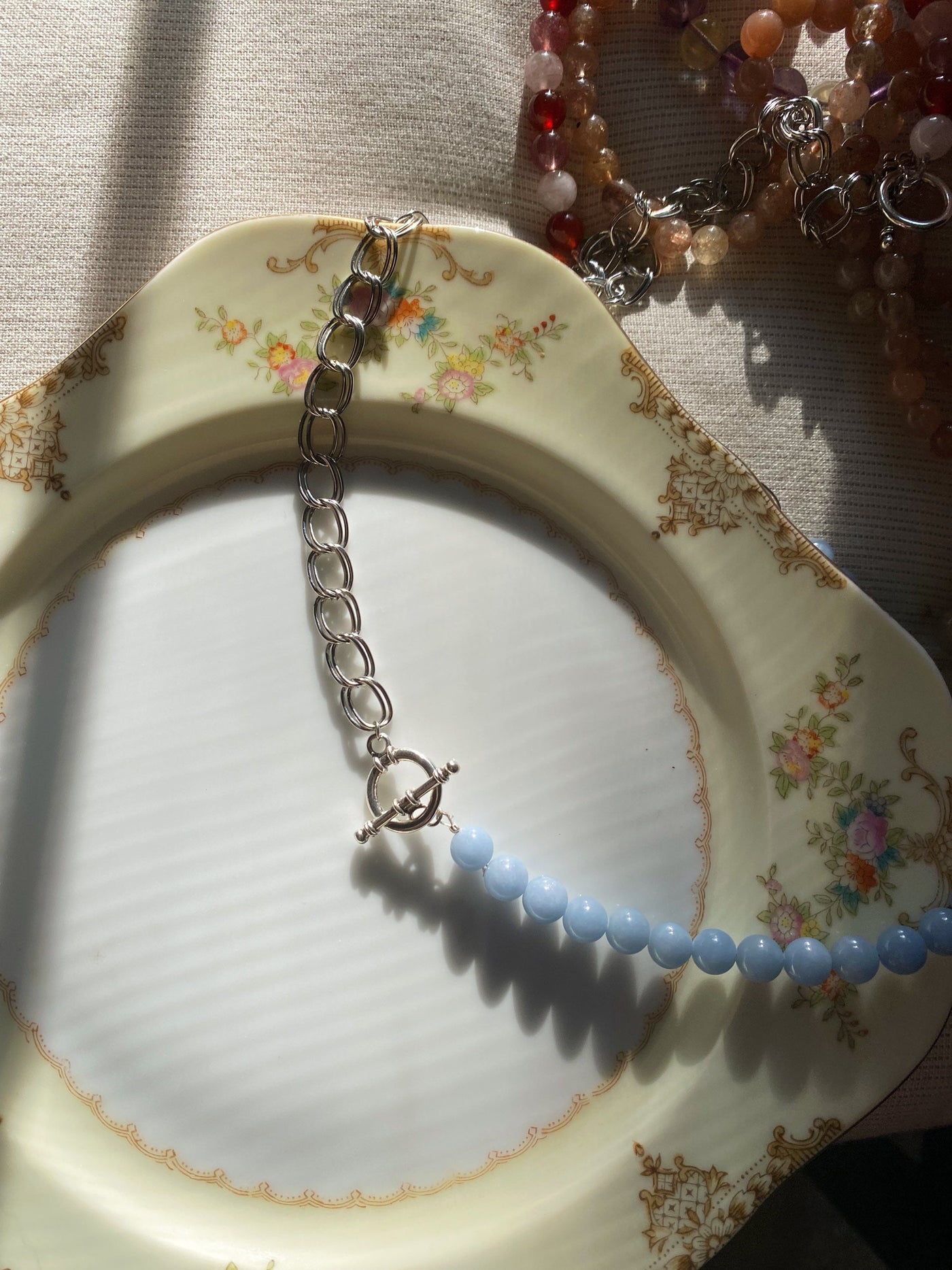 Blue Angelite Choker