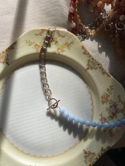 Blue Angelite Choker