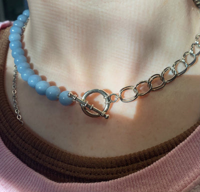 Blue Angelite Choker