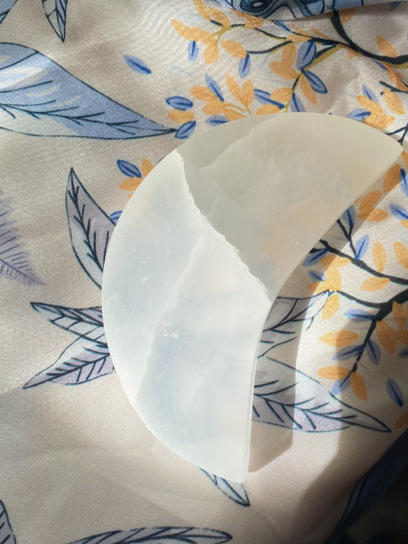 Selenite Moon Plate