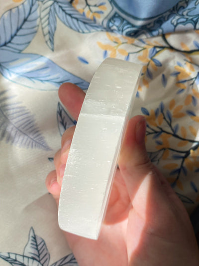 Selenite Moon Plate