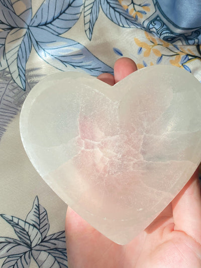 Selenite Heart Bowl