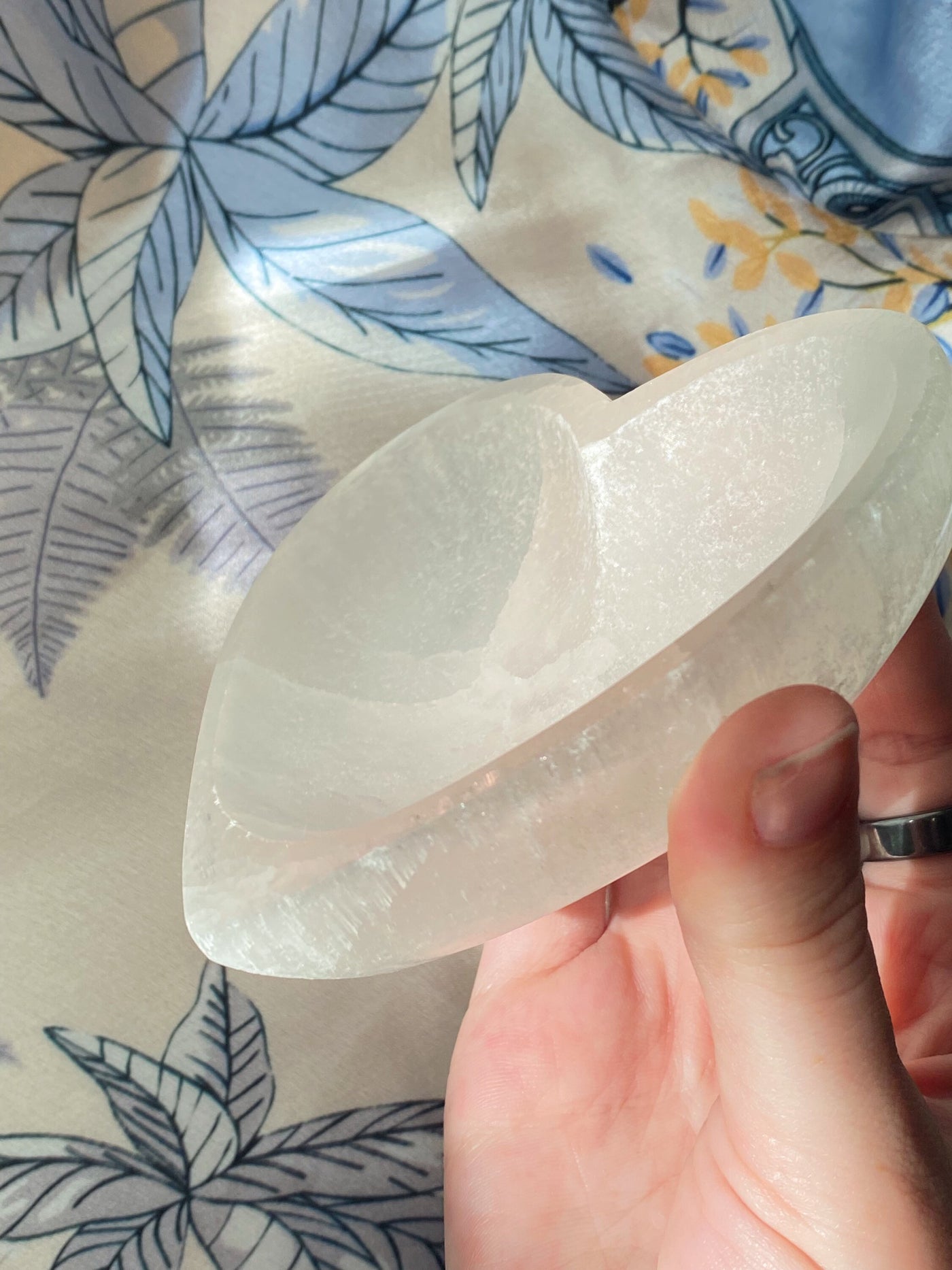 Selenite Heart Bowl