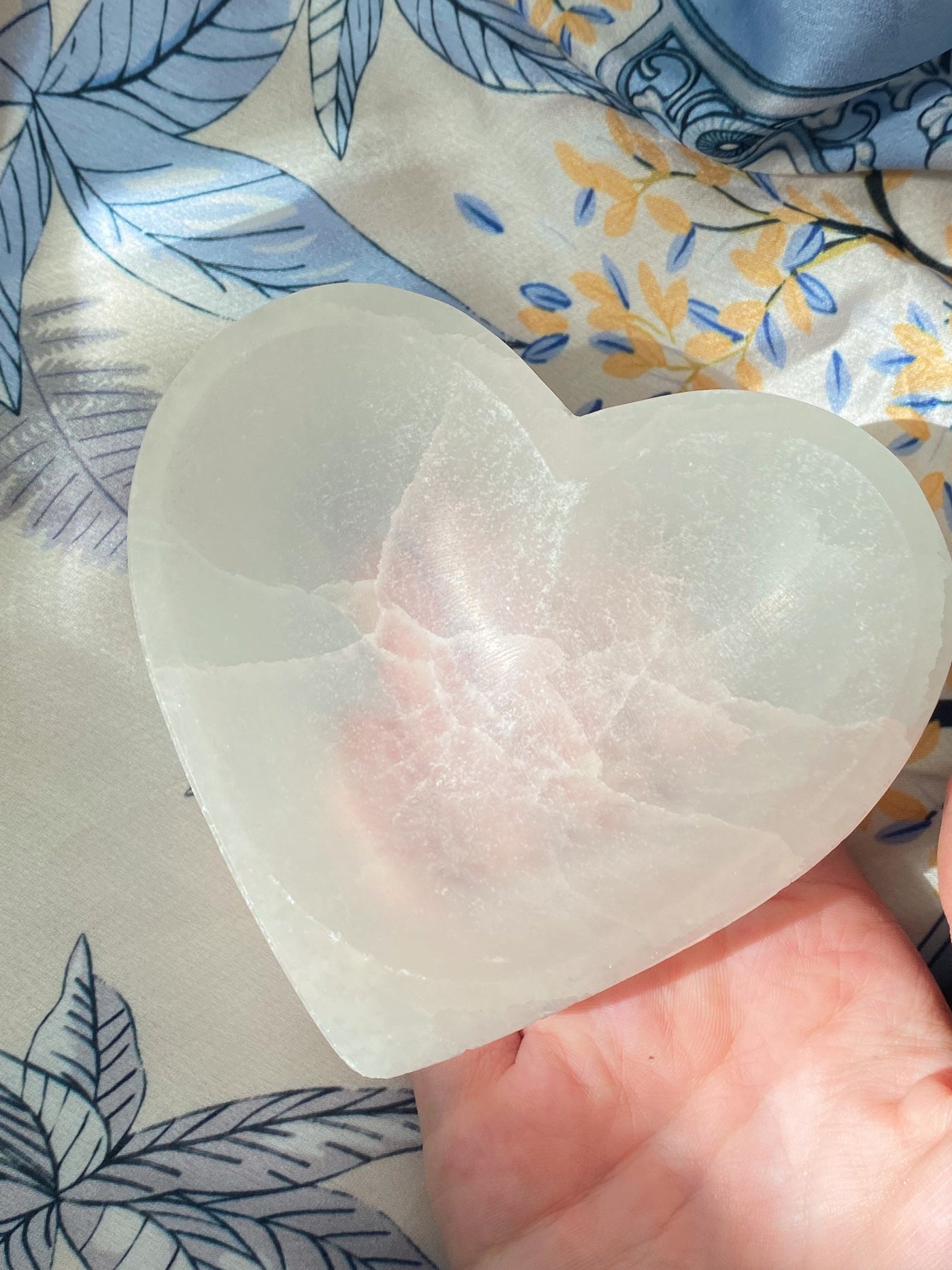 Selenite Heart Bowl