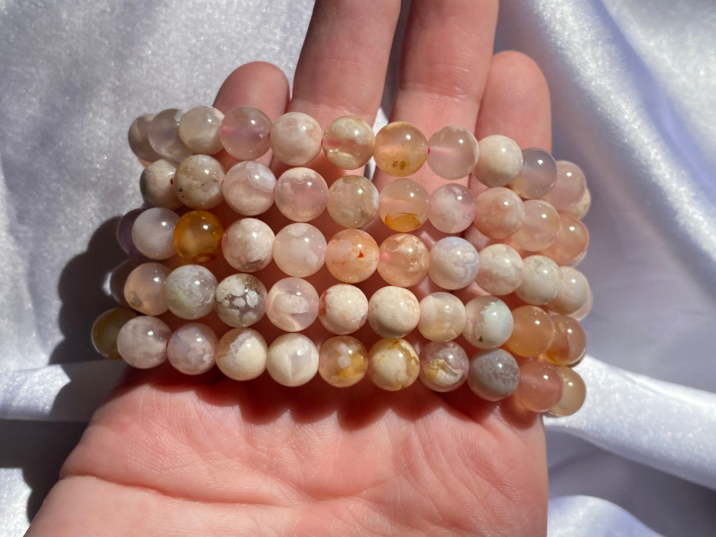 Flower Agate Bracelet