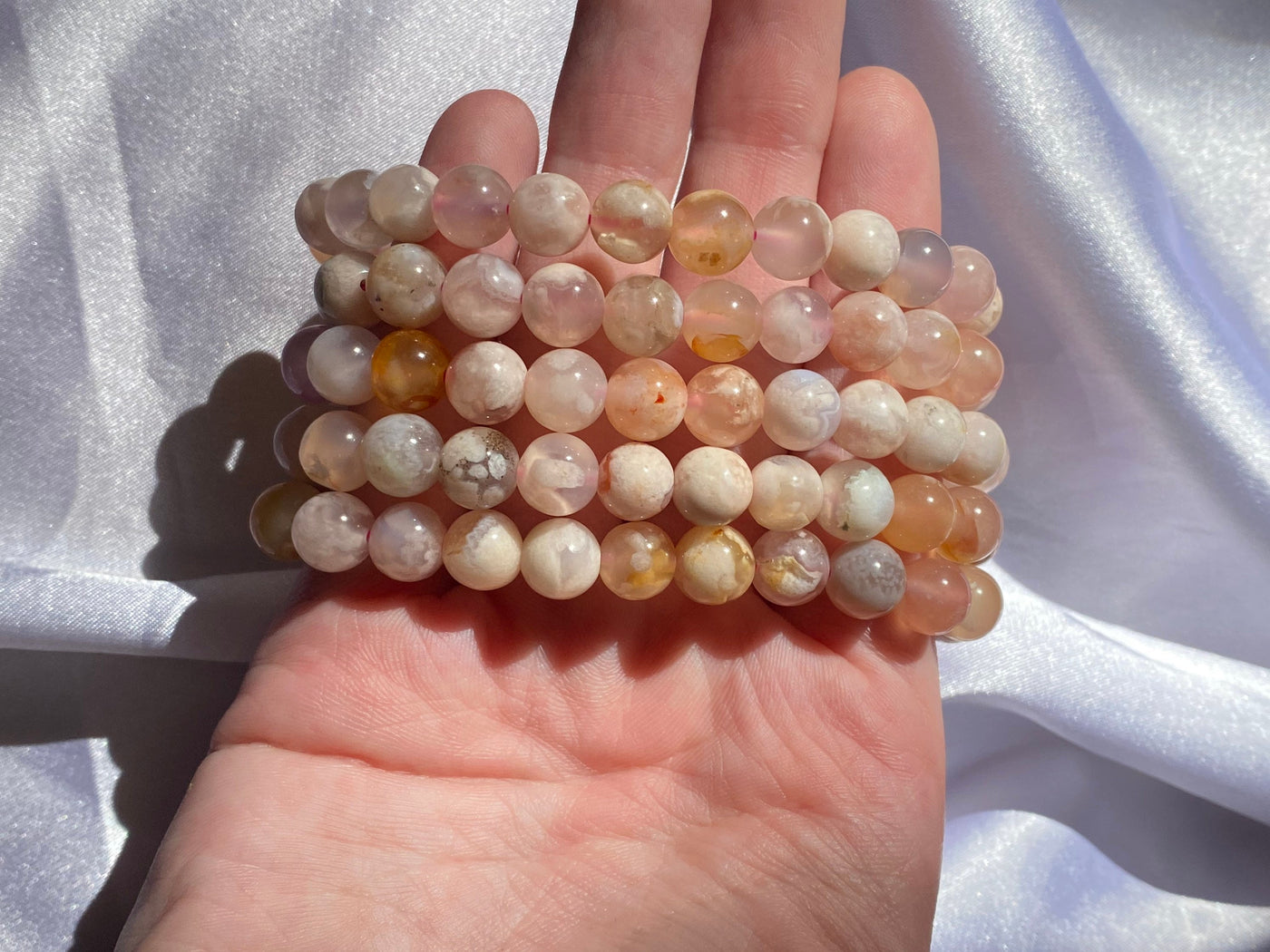 Flower Agate Bracelet