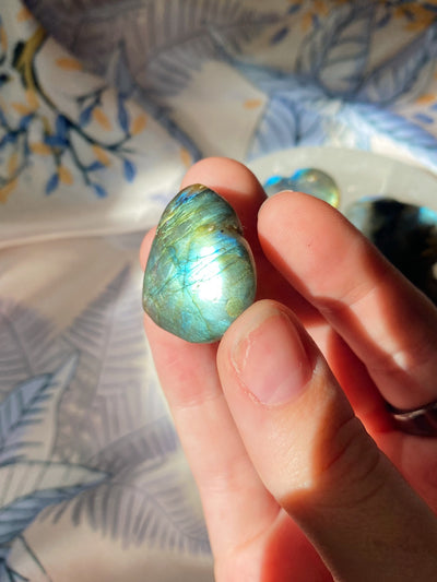 Labradorite Heart