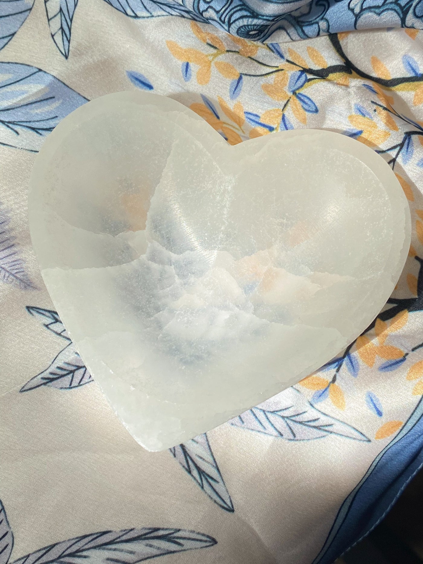 Selenite Heart Bowl