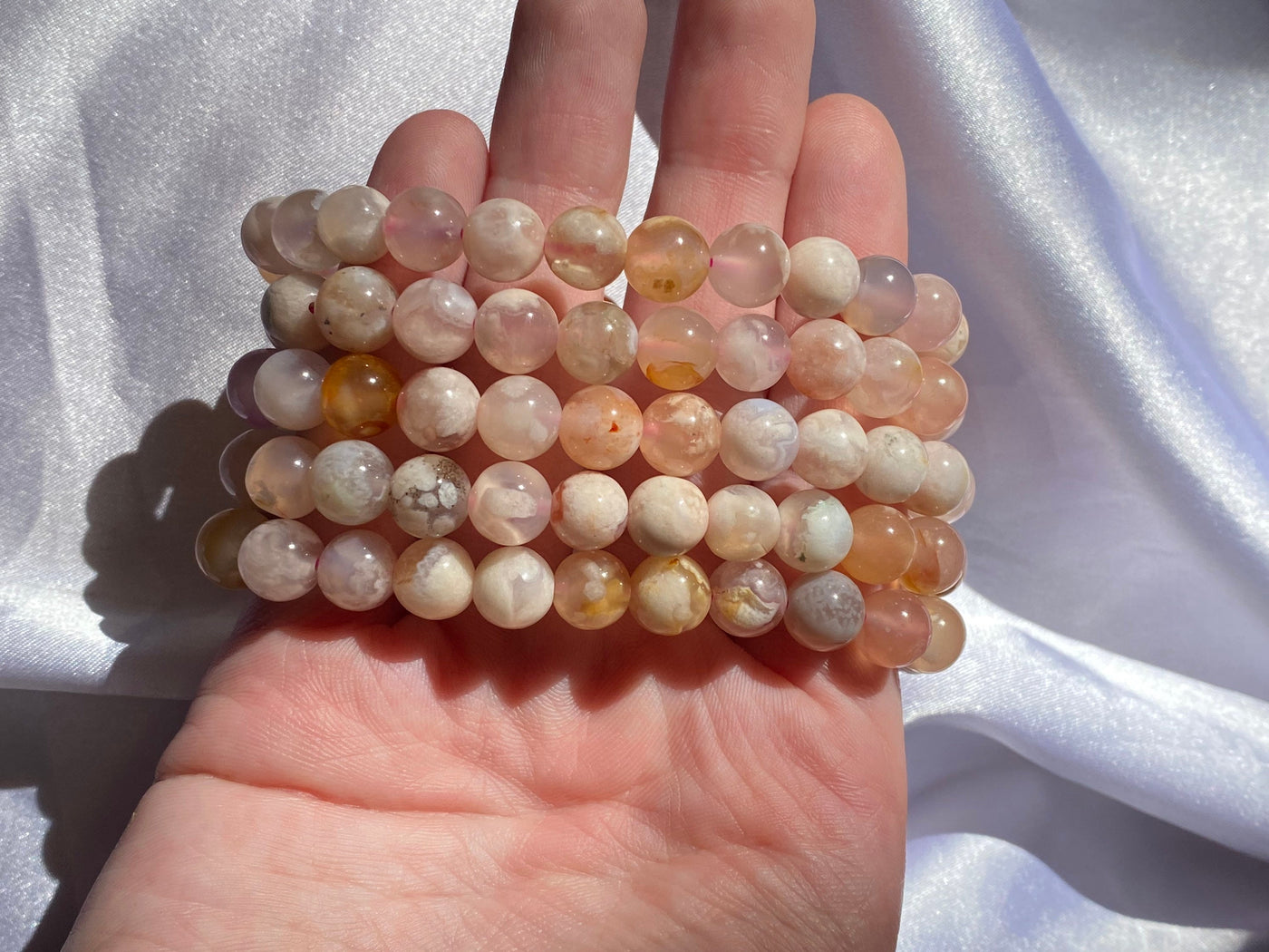 Flower Agate Bracelet