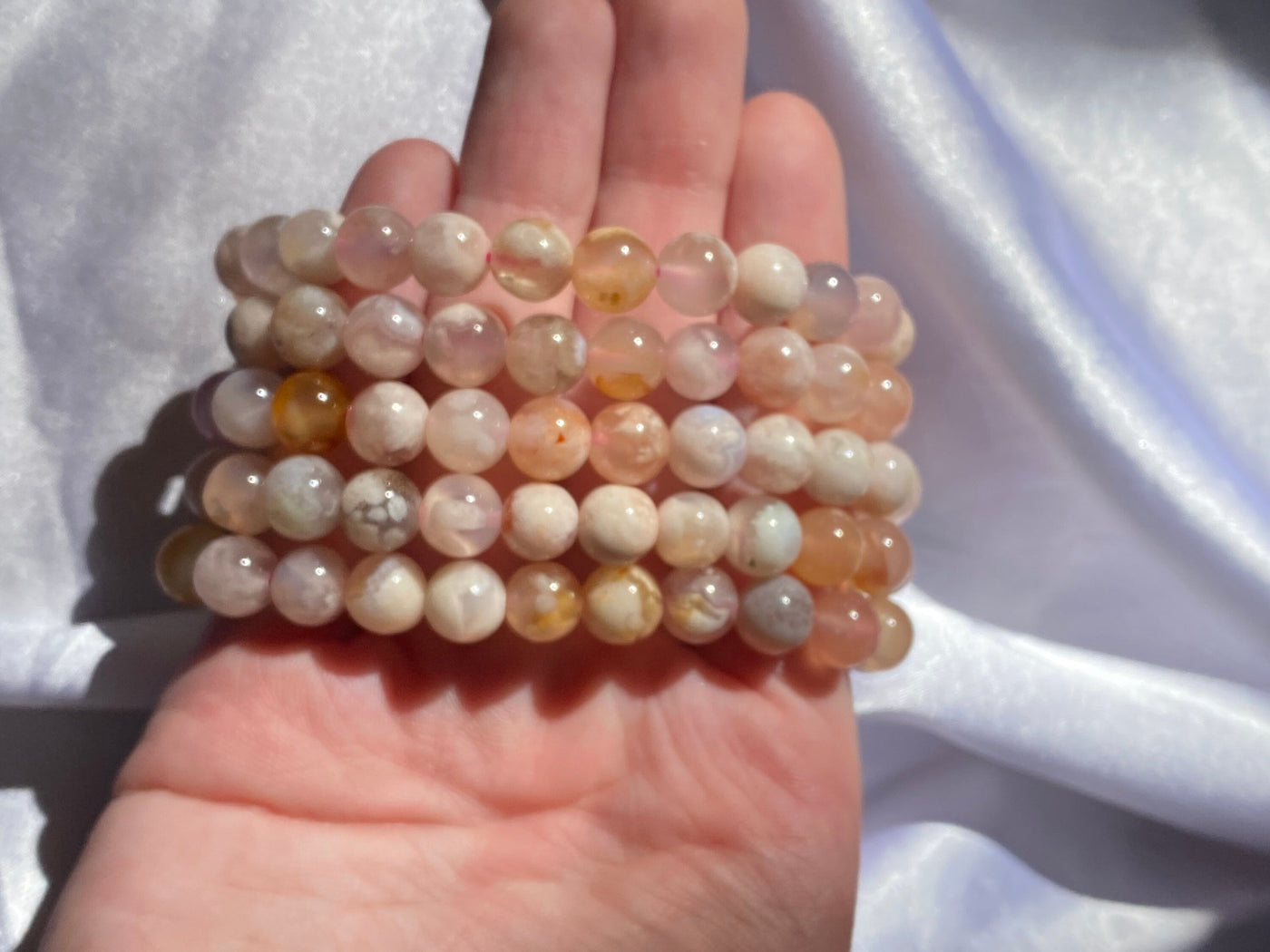 Flower Agate Bracelet