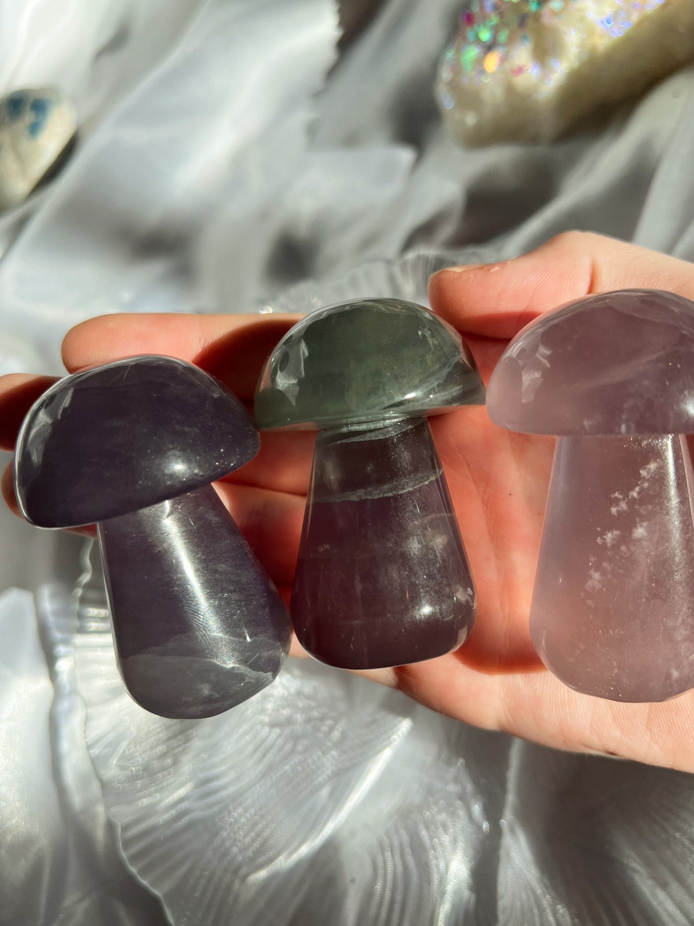 Fluorite Mushrooms