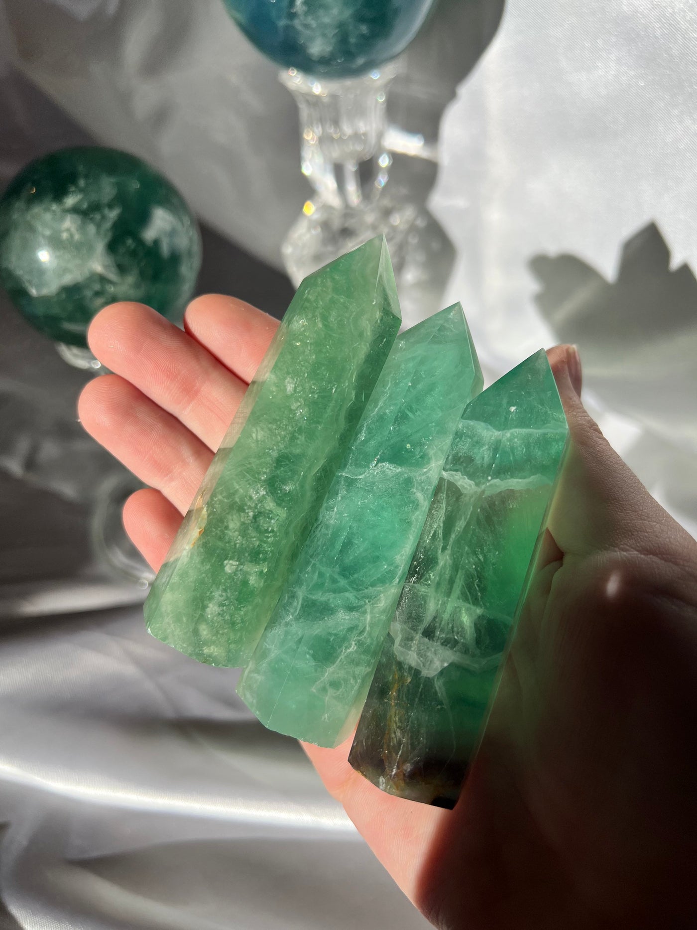 Green Fluorite Tower