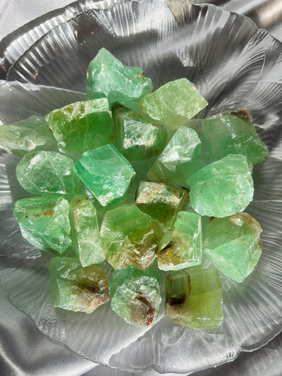 Green Calcite Raw