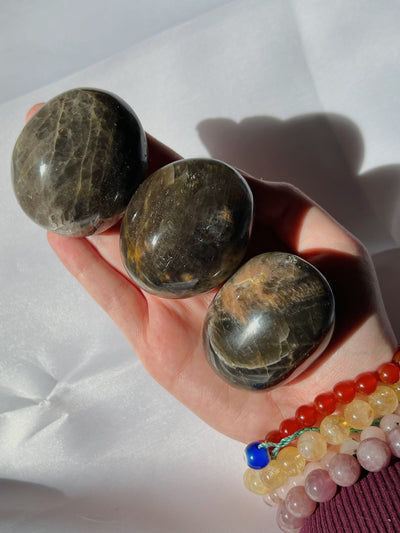 Black Moonstone Palmstone