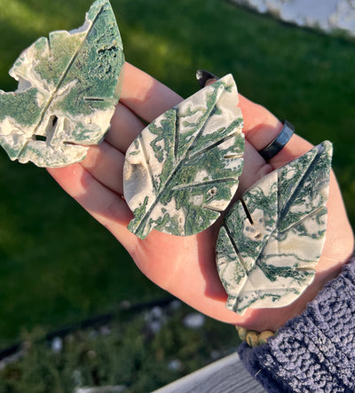 Moss Agate Leaf