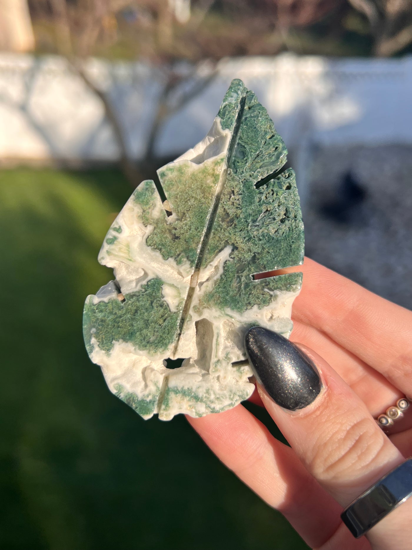 Moss Agate Leaf