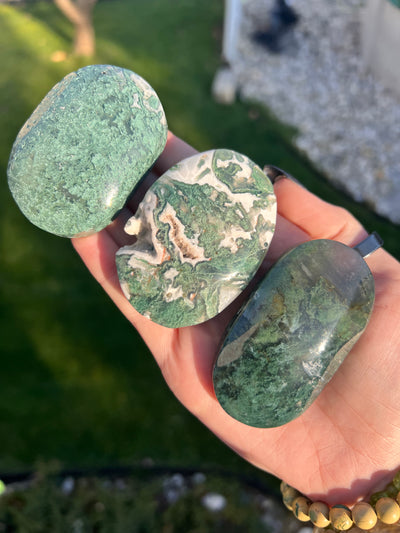 Moss Agate Palmstone