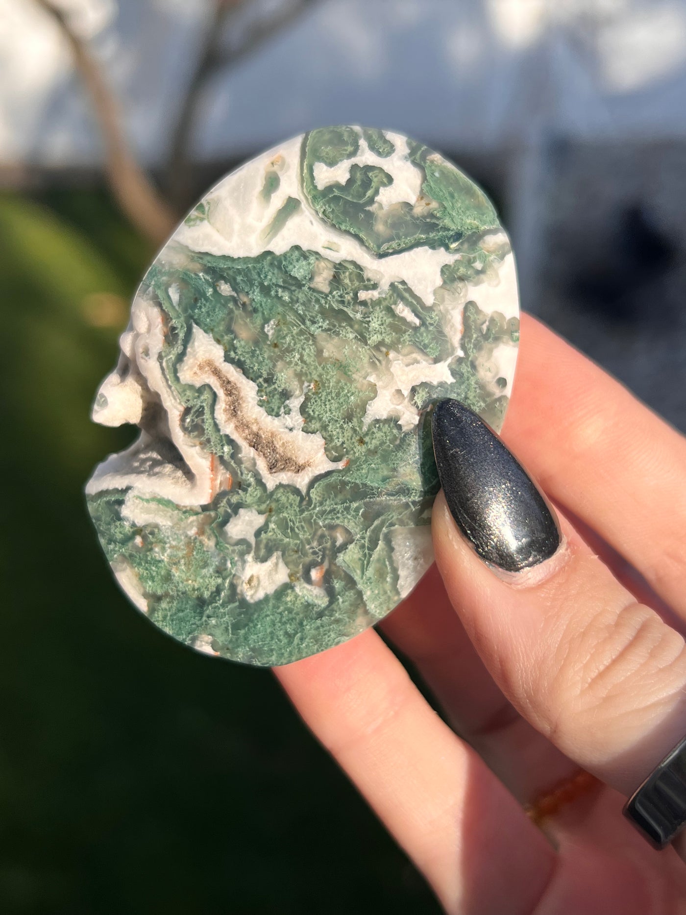 Moss Agate Palmstone