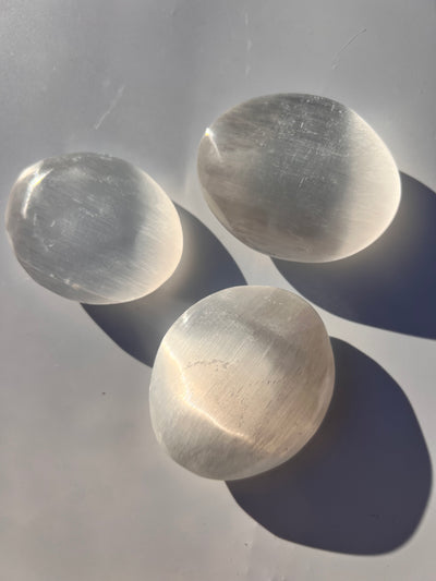 Selenite Palmstone