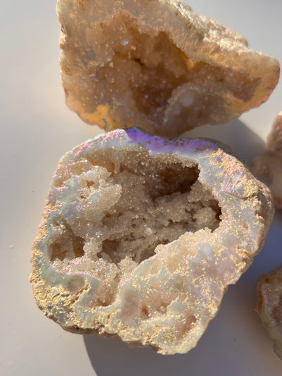 Angel Aura Quartz Geode