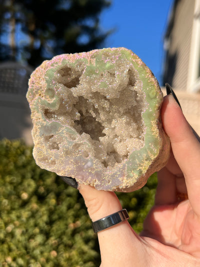 Angel Aura Quartz Geode