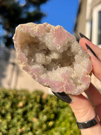 Angel Aura Quartz Geode