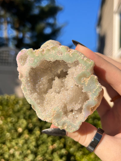 Angel Aura Quartz Geode